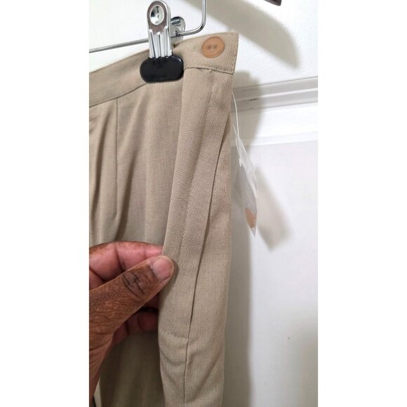 VTG Mixed Blues Women's Beige Two-Piece Pant Suit Professional Offices Size 11 C - Picture 4 of 8